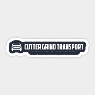 Cutter Grind Transport white Sticker